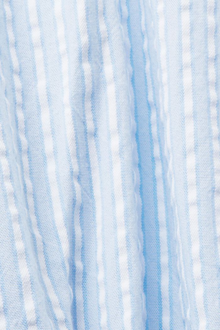 Midi-skjortklänning med knytskärp, bomullsmix, LIGHT BLUE, detail image number 5