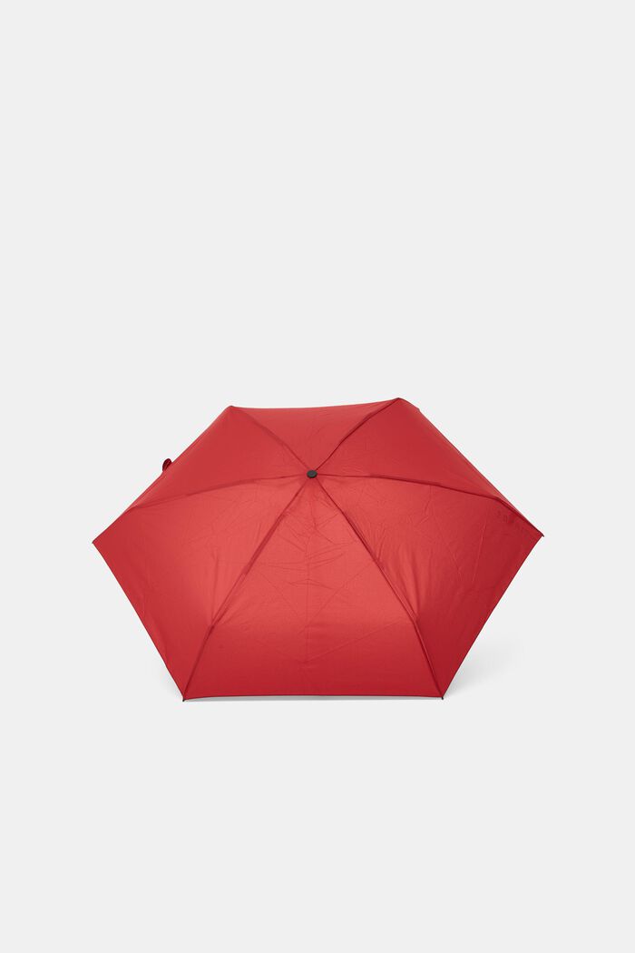 Litet paraply som får plats i handväskan, ekologiskt vattenavvisande, RED, detail image number 0