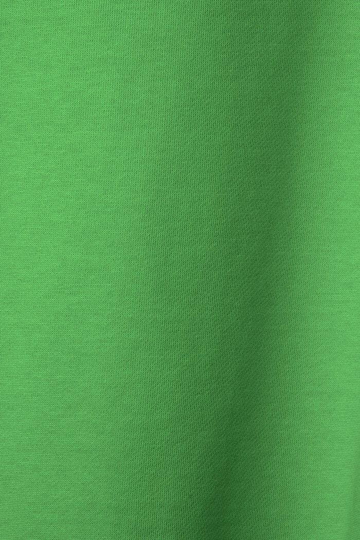 Unisex-sweatshirt i bomullsfleece med logo, GREEN, detail image number 5