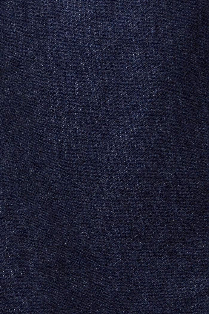 Retro-jeans med vida ben och hög midja, BLUE RINSE, detail image number 6