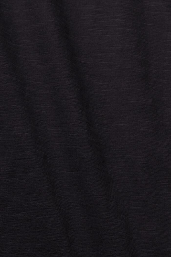 Långärmad bomullstopp, BLACK, detail image number 1