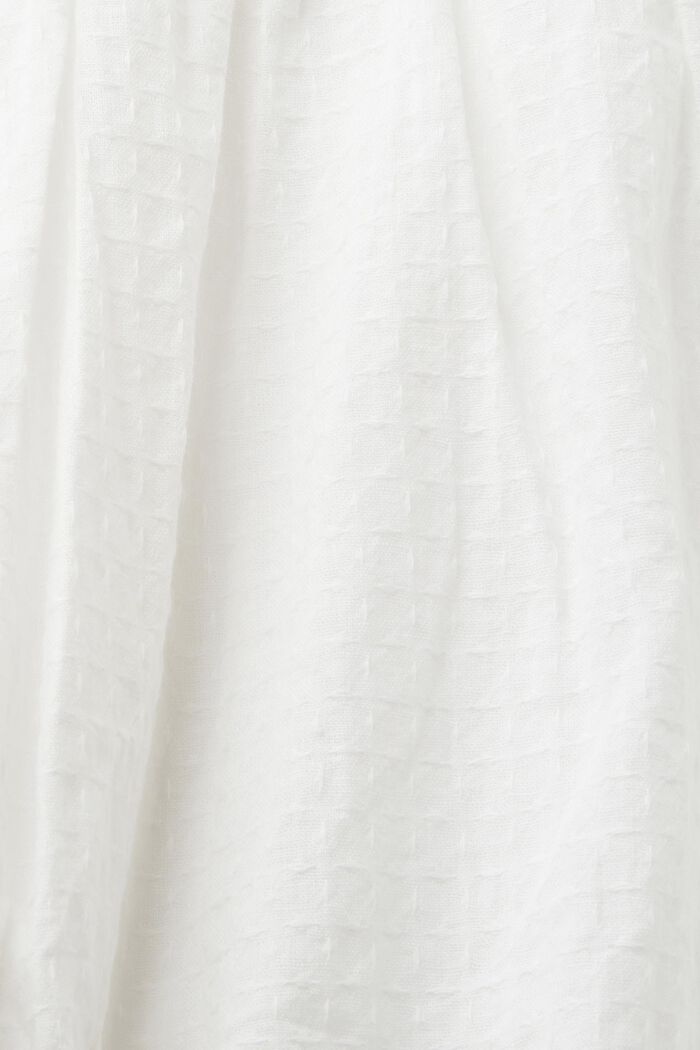 Oversize blus, 100% bomull, WHITE, detail image number 6