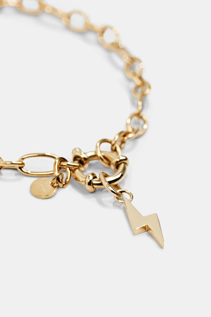 Armband i rostfritt stål med hänge, GOLD, detail image number 0