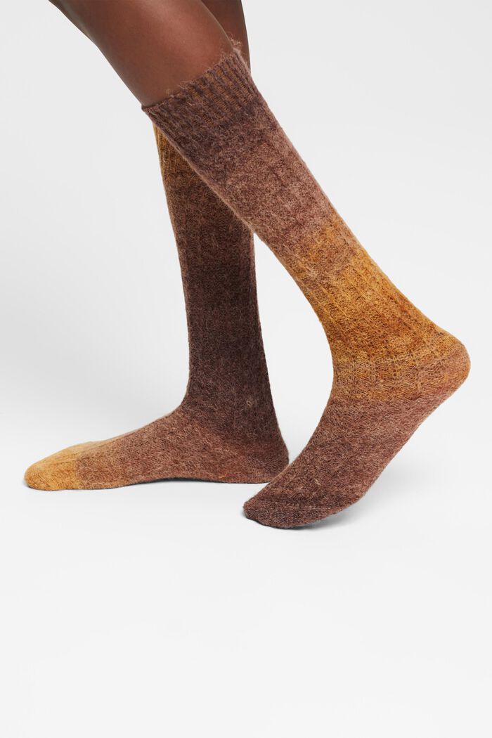 Boots-strumpor med ull och alpacka, MOULINE, detail image number 2