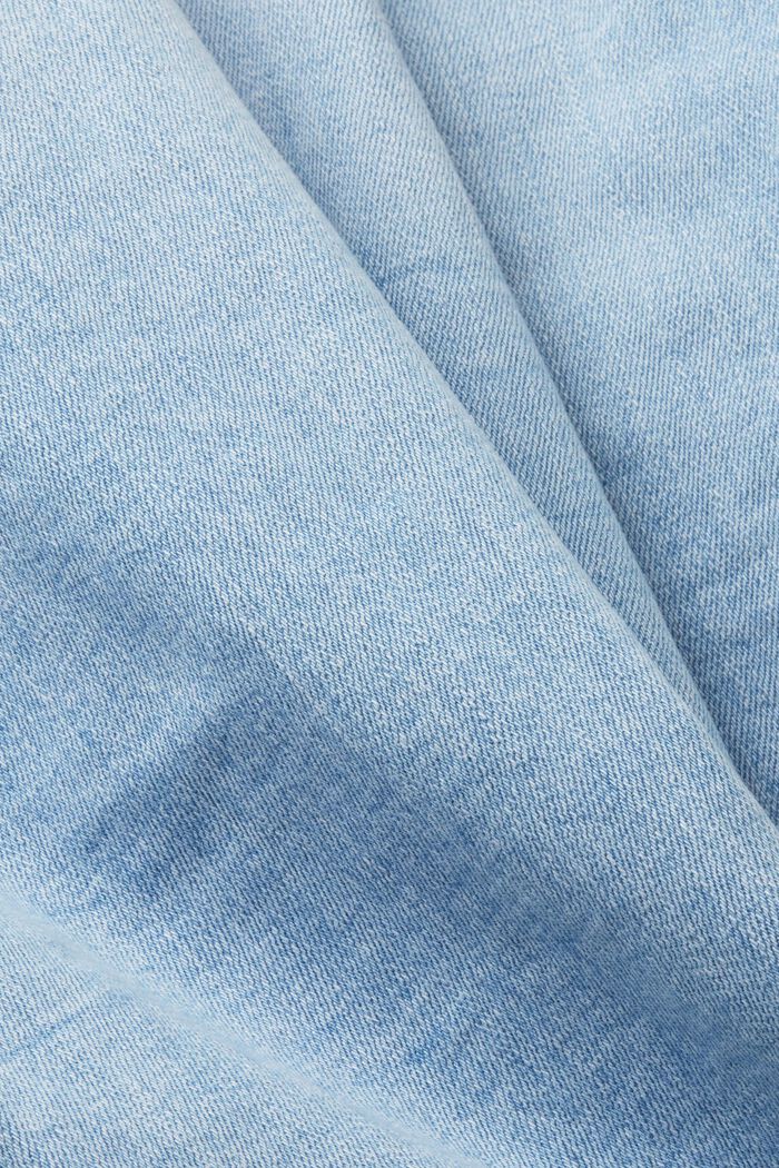 Smala jeans med medelhög midja, BLUE BLEACHED, detail image number 5