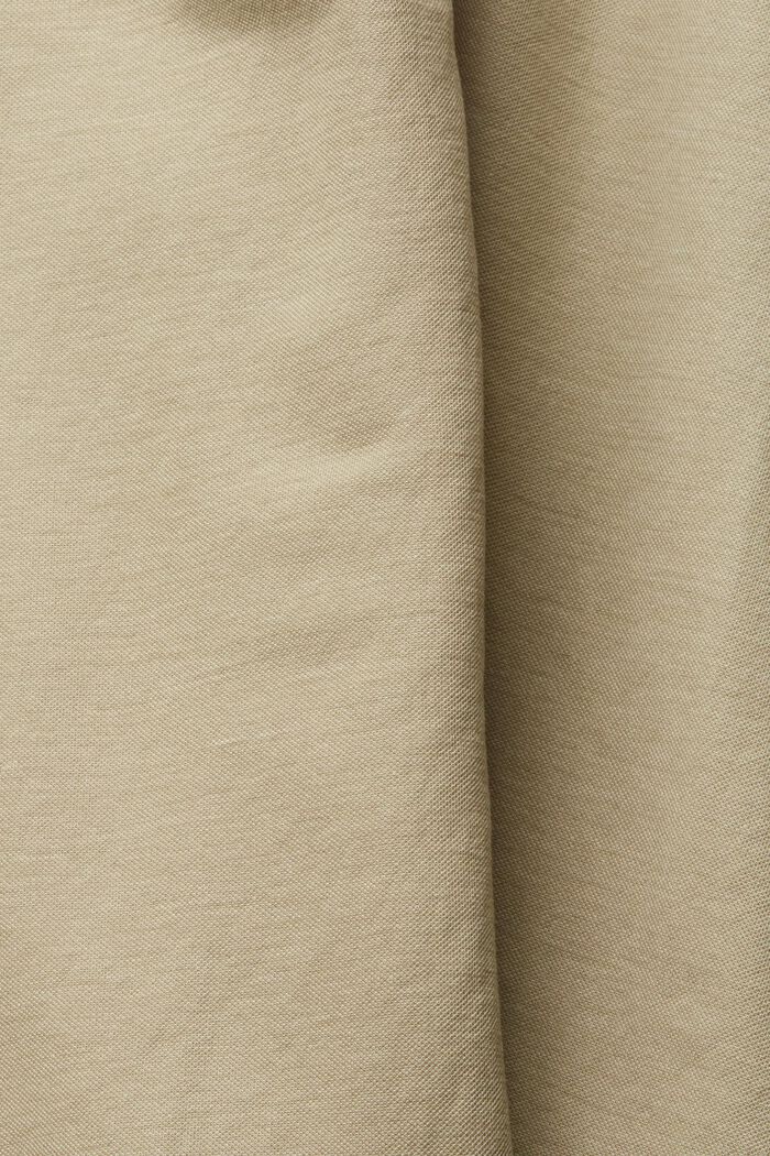 Skjortblusklänning med knytskärp, PALE KHAKI, detail image number 4