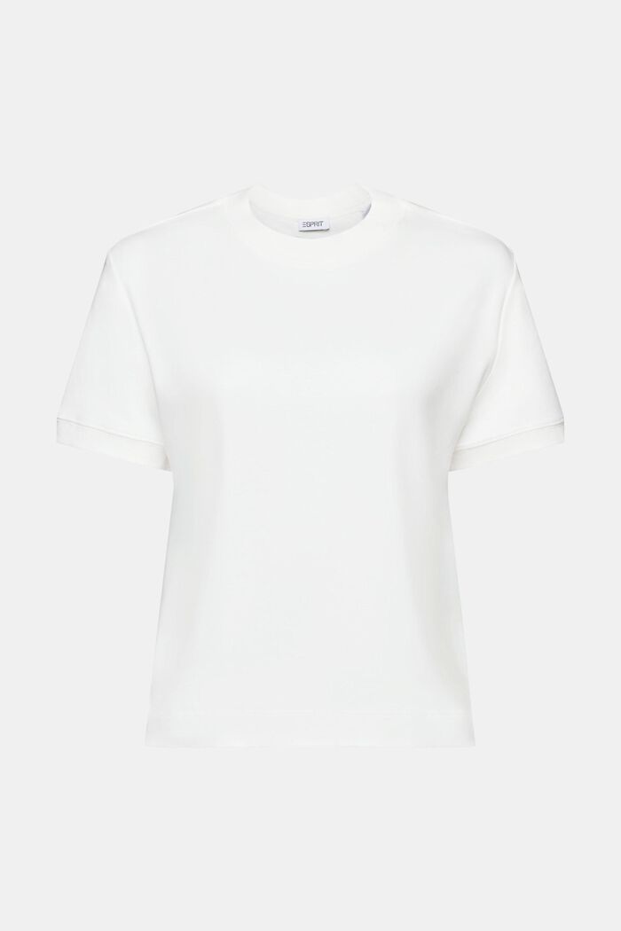 Kortärmad T-shirt med rund ringning, OFF WHITE, detail image number 6