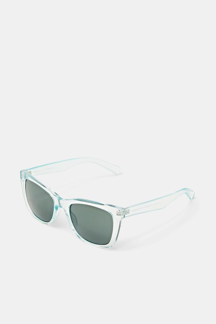 Solglasögon med fyrkantig båge, GREEN, detail image number 0