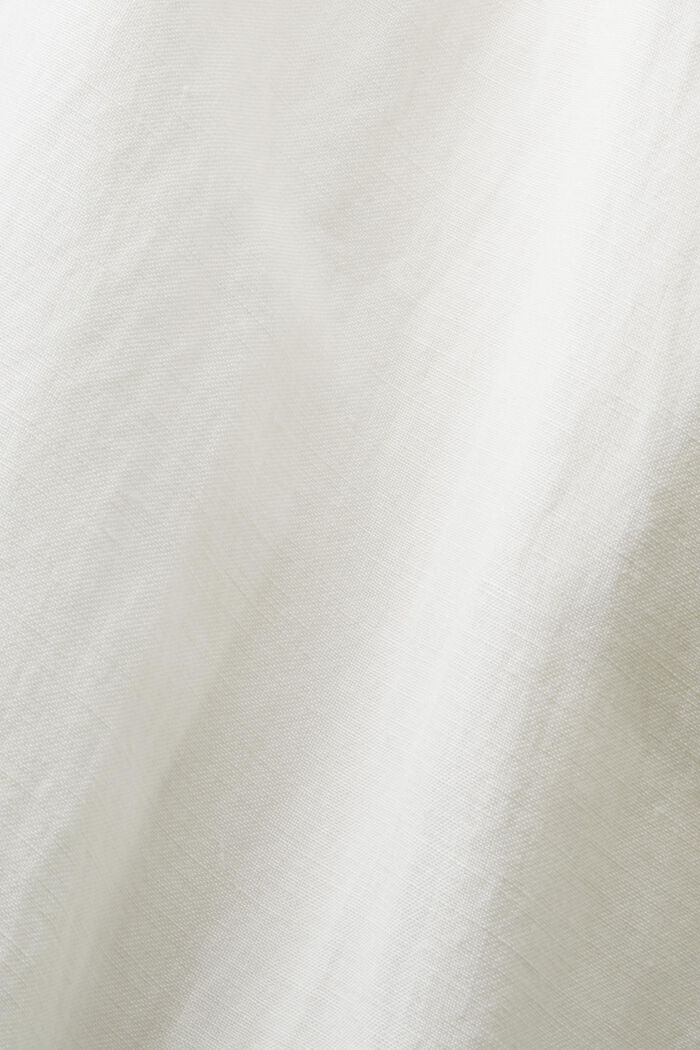 Puffärmad midiklänning med skärp, OFF WHITE, detail image number 5
