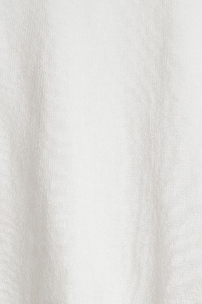 Stickad tröja i bomull, OFF WHITE, detail image number 1