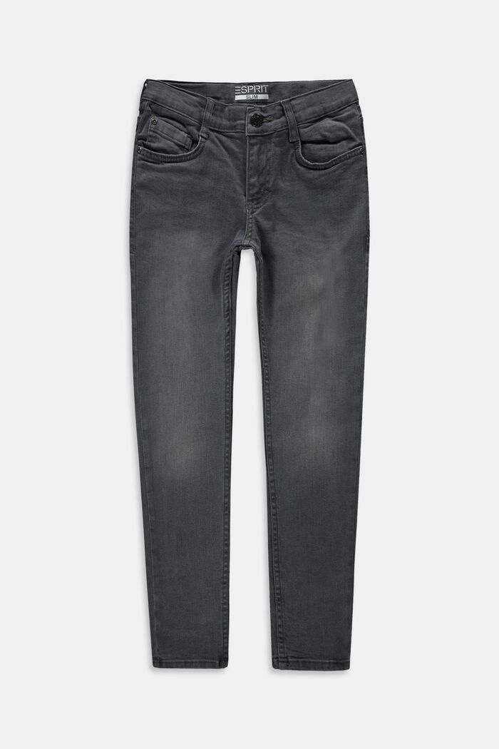 Jeans med reglerbar linning, GREY DARK WASHED, detail image number 0