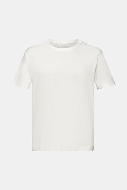T-shirt i bomull-linnemix