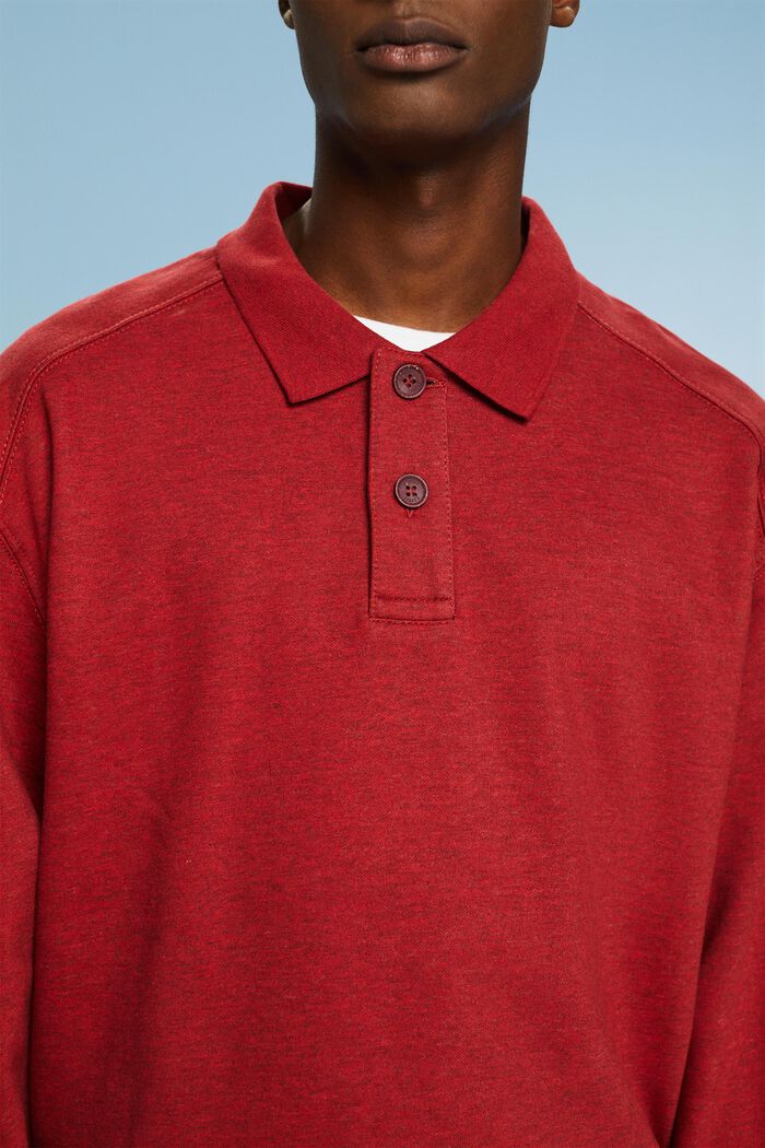 Långärmad sweatshirt, DARK RED, detail image number 3
