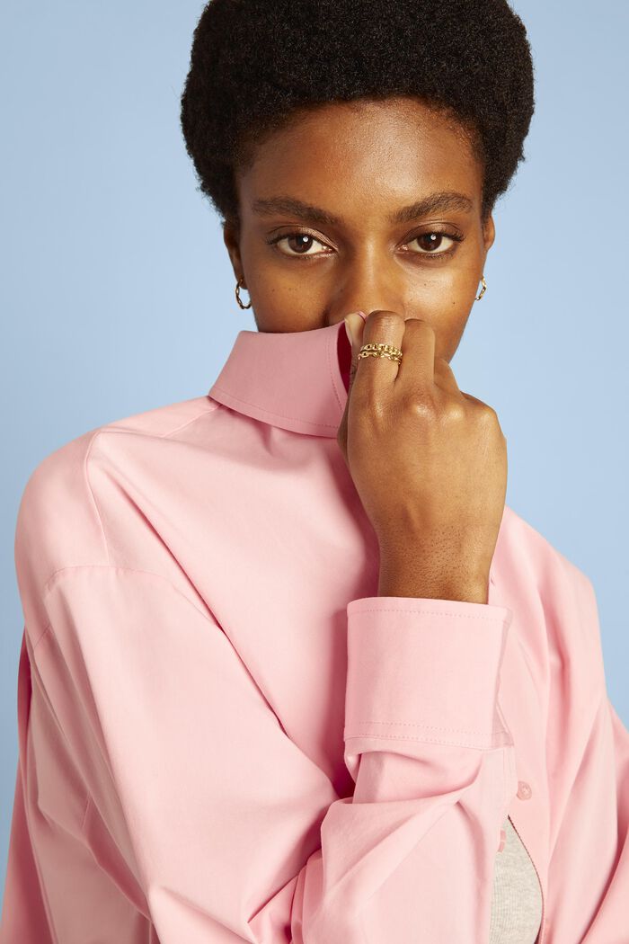 Oversized button down-skjorta, PINK, detail image number 2