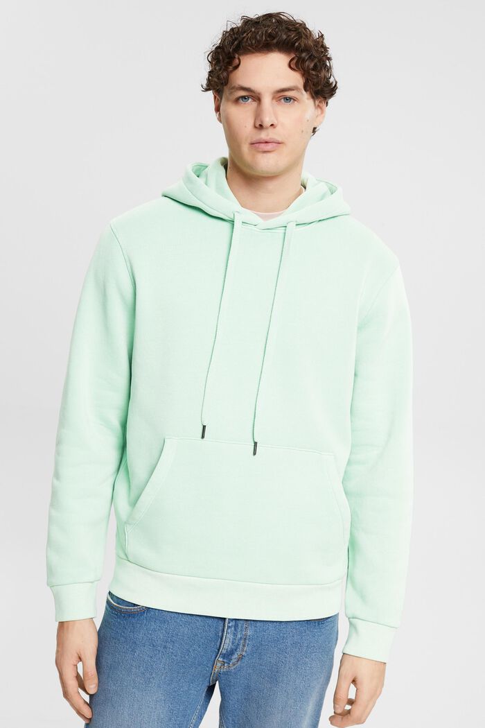 sweatshirt med huva, LIGHT AQUA GREEN, detail image number 0