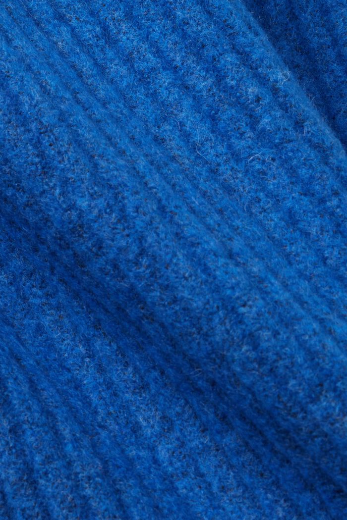Ribbstickad miniklänning, BRIGHT BLUE, detail image number 5