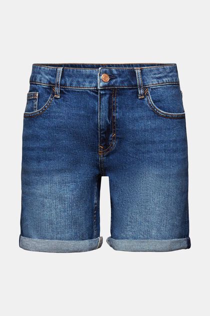 Klassiska retro-jeansshorts med medelhög midja