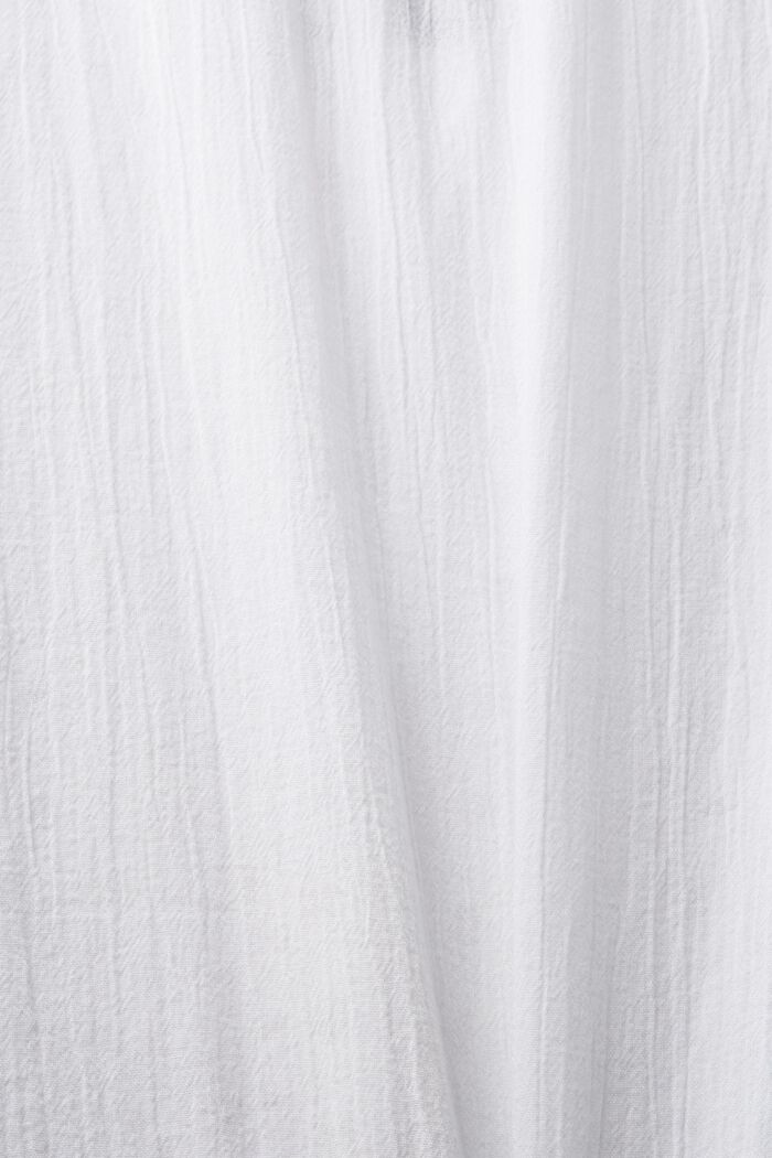 Bomullsblus med brodyr, WHITE, detail image number 5