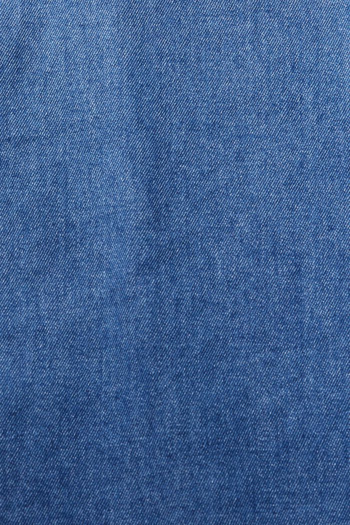 Jeansskjorta med påsydd ficka, BLUE MEDIUM WASHED, detail image number 1
