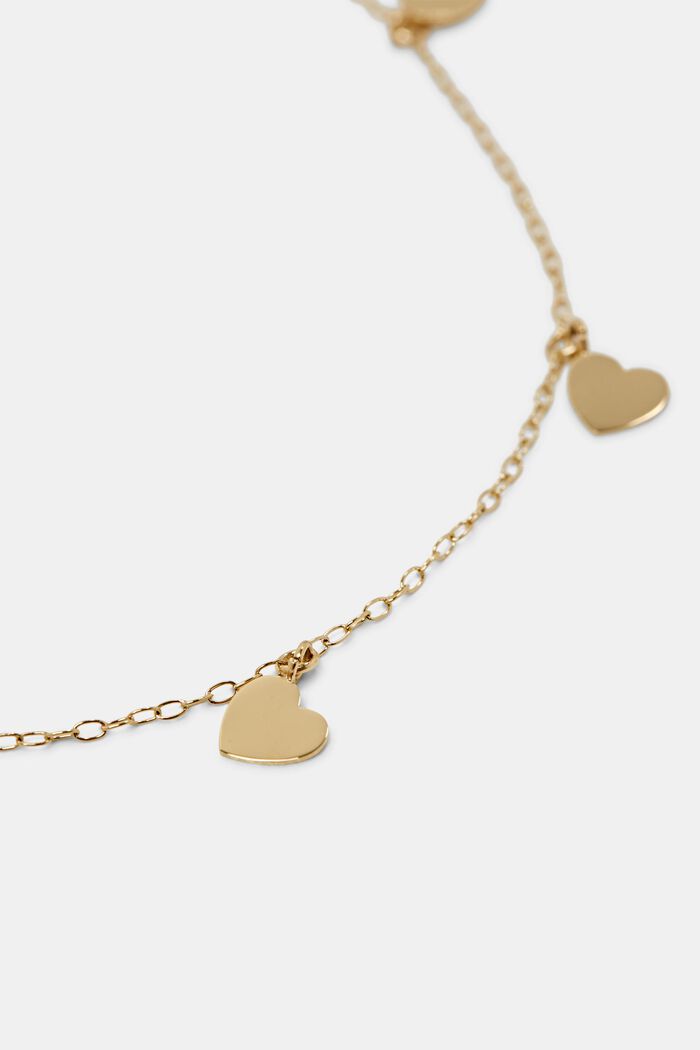 Halsband med hjärtformad berlock, GOLD, detail image number 1