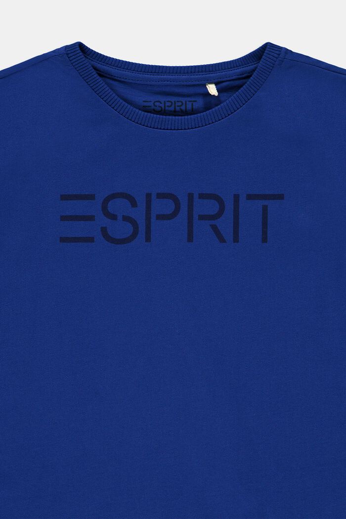 Logo-T-shirt i 100% bomull, BRIGHT BLUE, detail image number 2