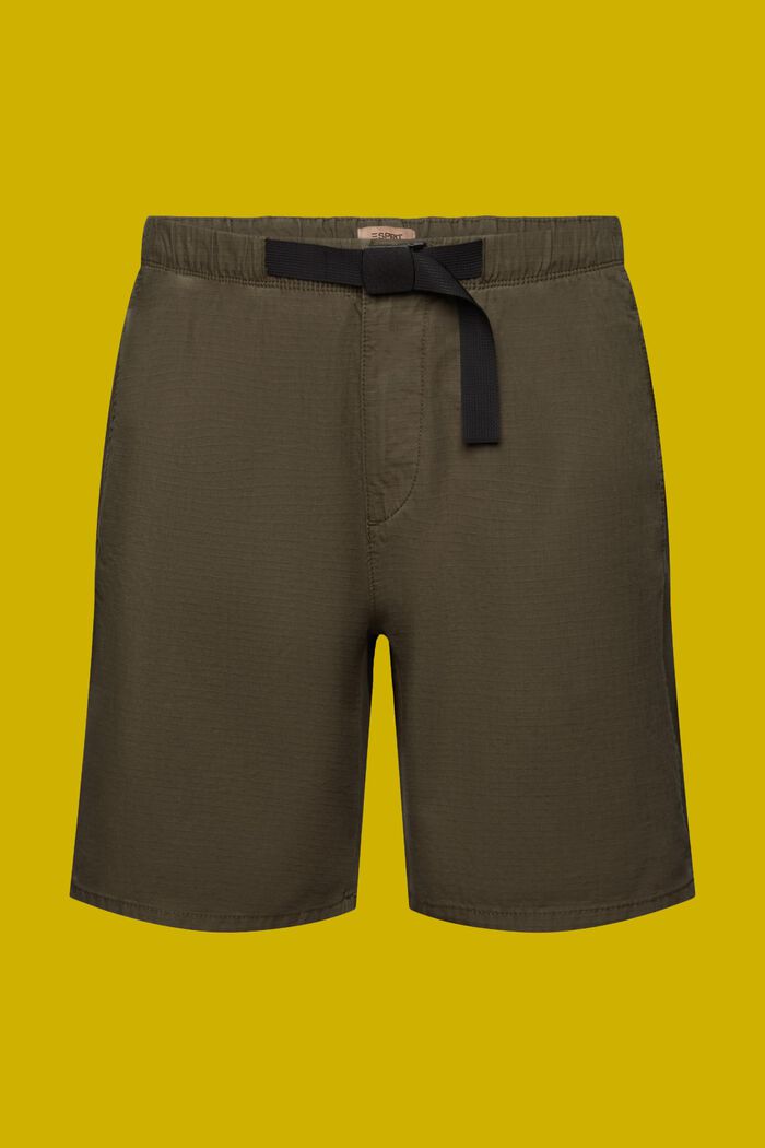 Shorts med dragsko i midjan, KHAKI GREEN, detail image number 7