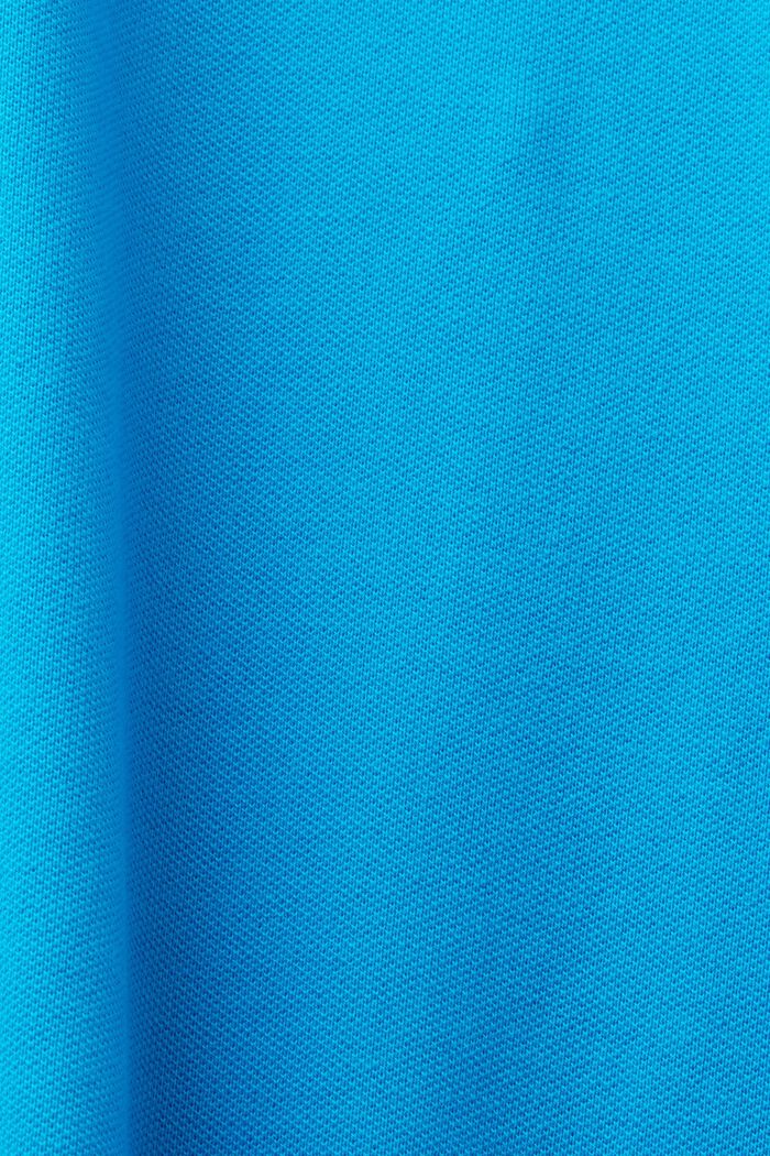 Karakteristisk tenniströja i piké, BRIGHT BLUE, detail image number 4