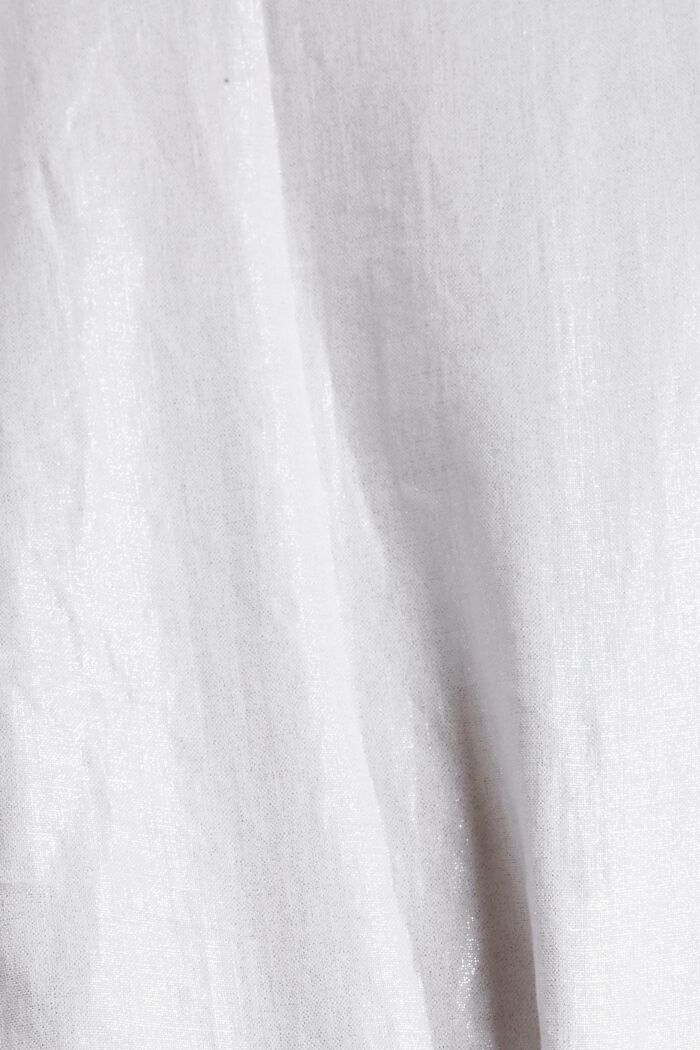 T-shirt i 100% linne, WHITE, detail image number 4