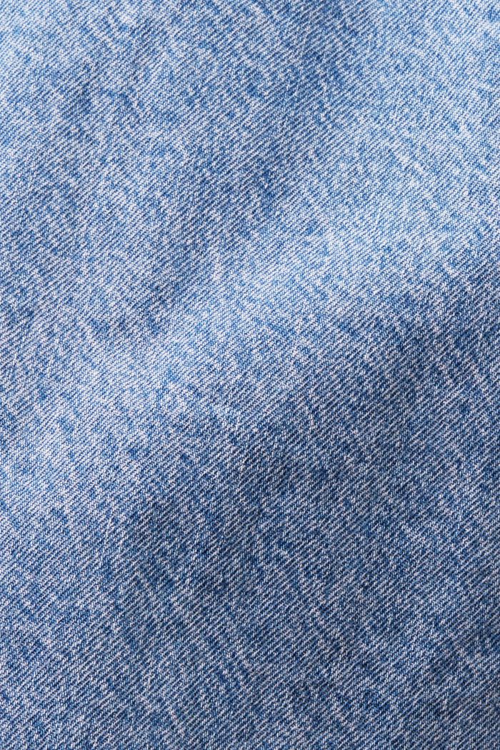 Långärmad skjorta i denim, BLUE LIGHT WASHED, detail image number 5