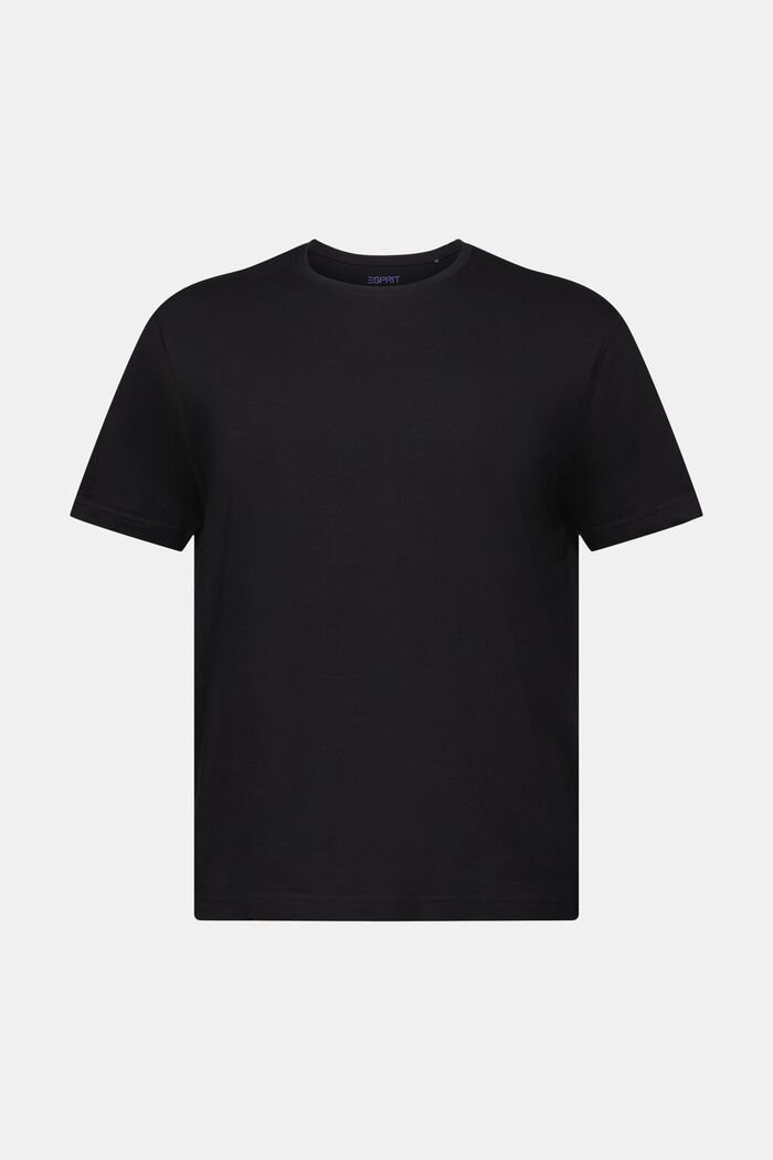 Kortärmad T-shirt med rund ringning, BLACK, detail image number 5