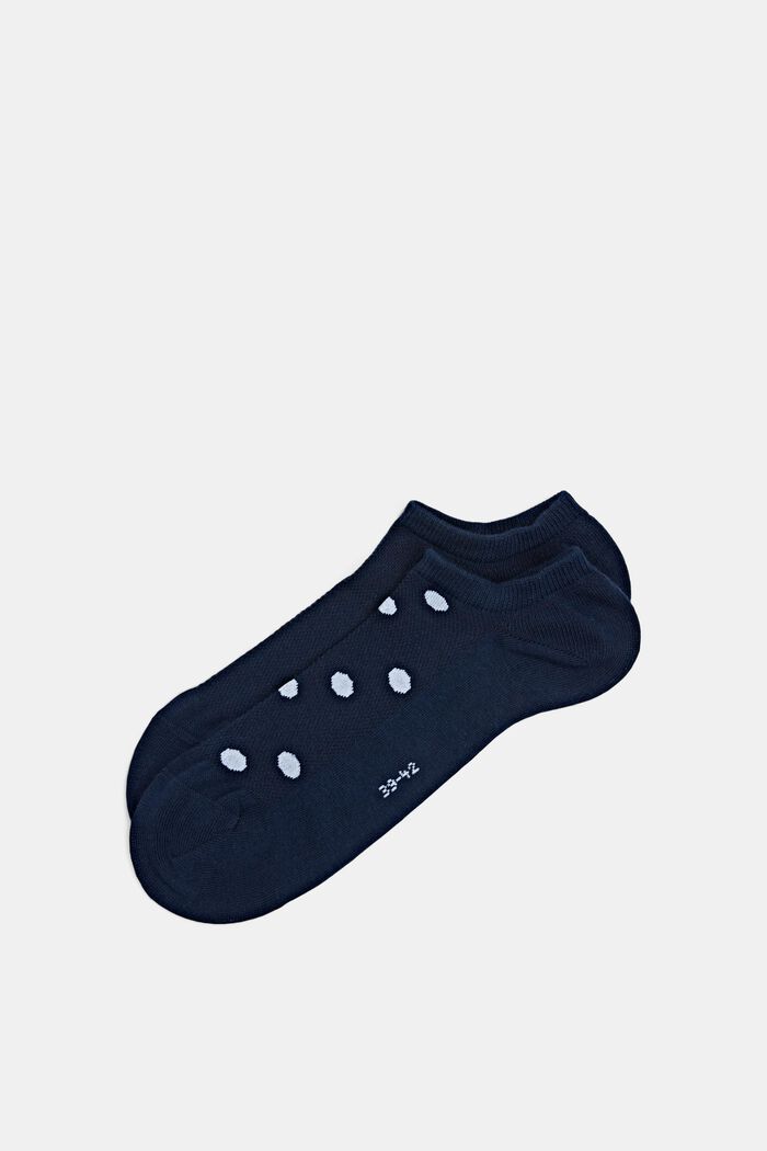 2-pack sneakersstrumpor med mesh, ekologisk bomull, PLUM, detail image number 0