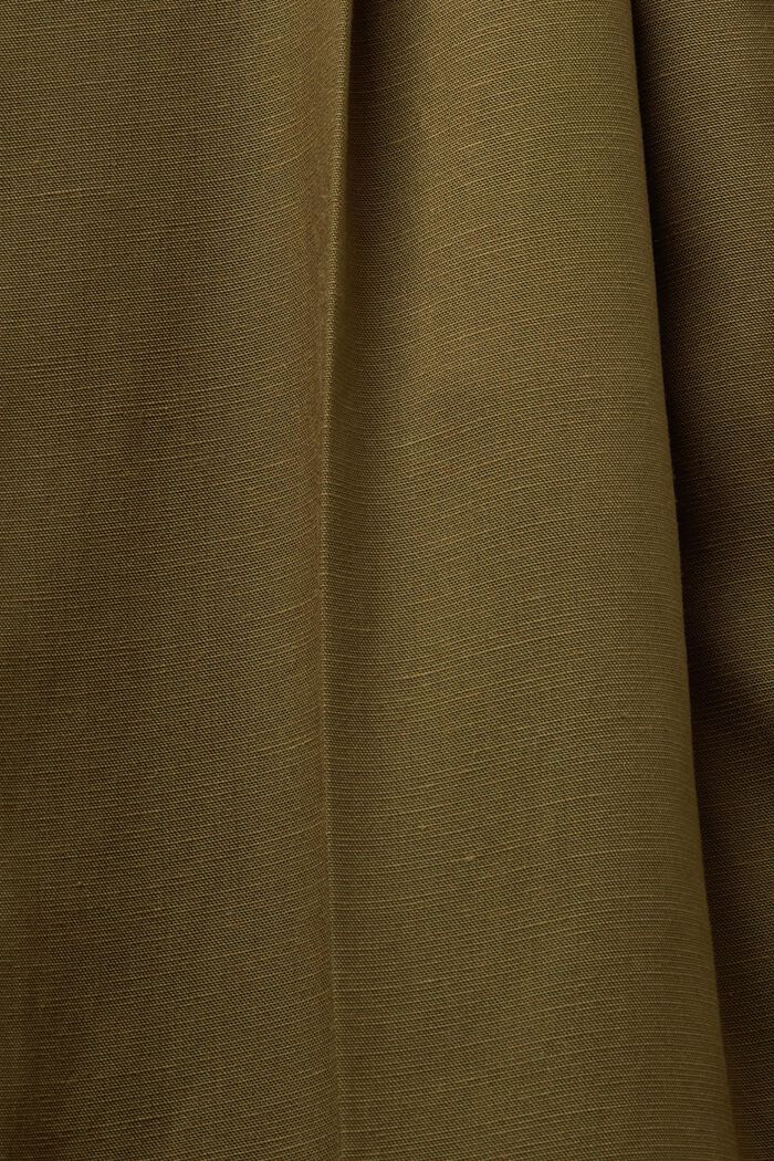 Mixa och matcha: kort culottebyxa med hög midja, KHAKI GREEN, detail image number 5