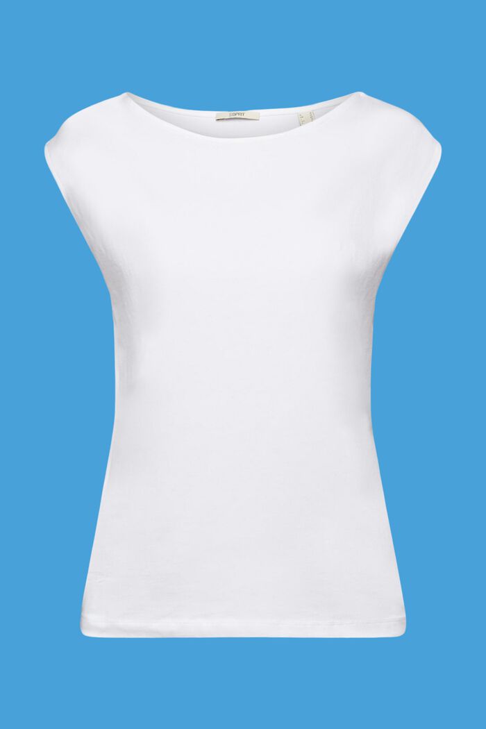 Ärmlös T-shirt, WHITE, detail image number 6