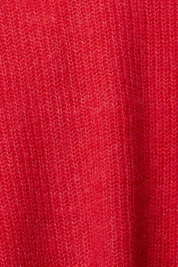 Med alpacka: kofta, RED, detail image number 6