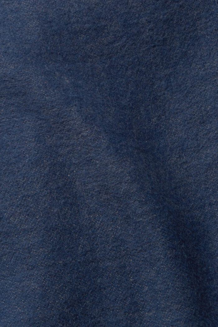 Poncho med fransar, PETROL BLUE, detail image number 2