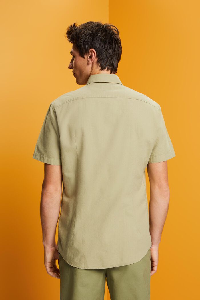 Button down-skjorta i bomull, LIGHT GREEN, detail image number 3