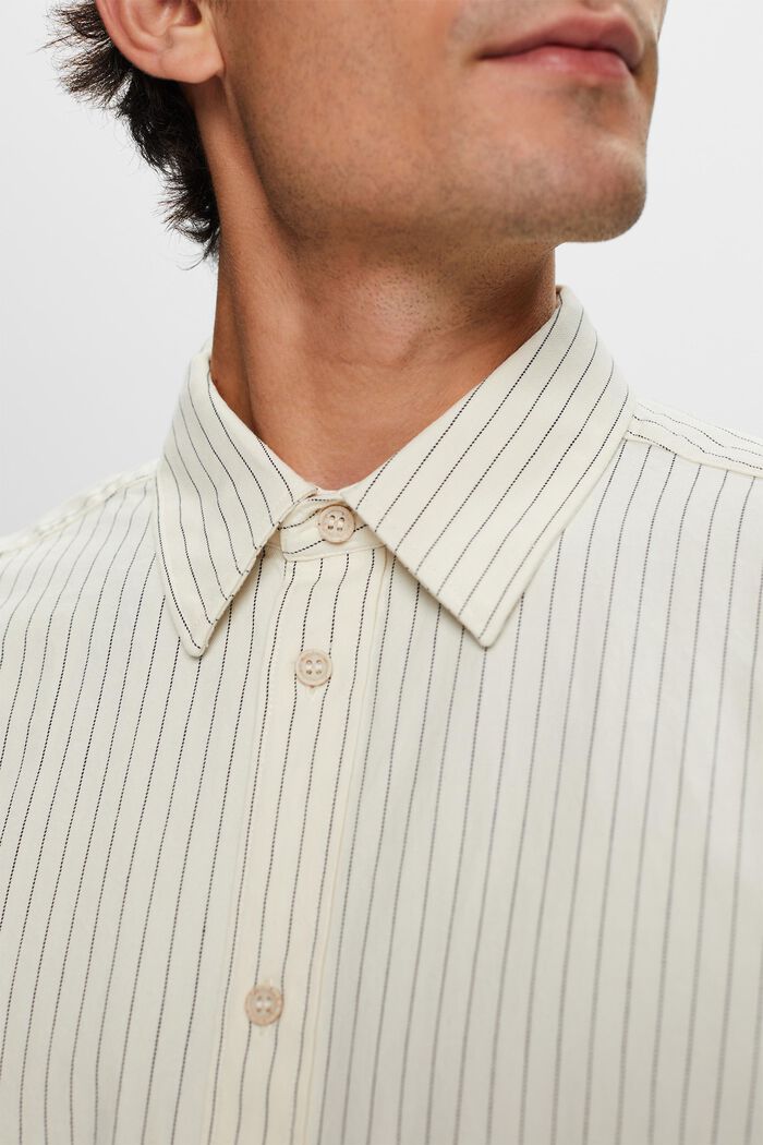 Kritstrecksrandig skjorta i twill, 100% bomull, ICE, detail image number 1