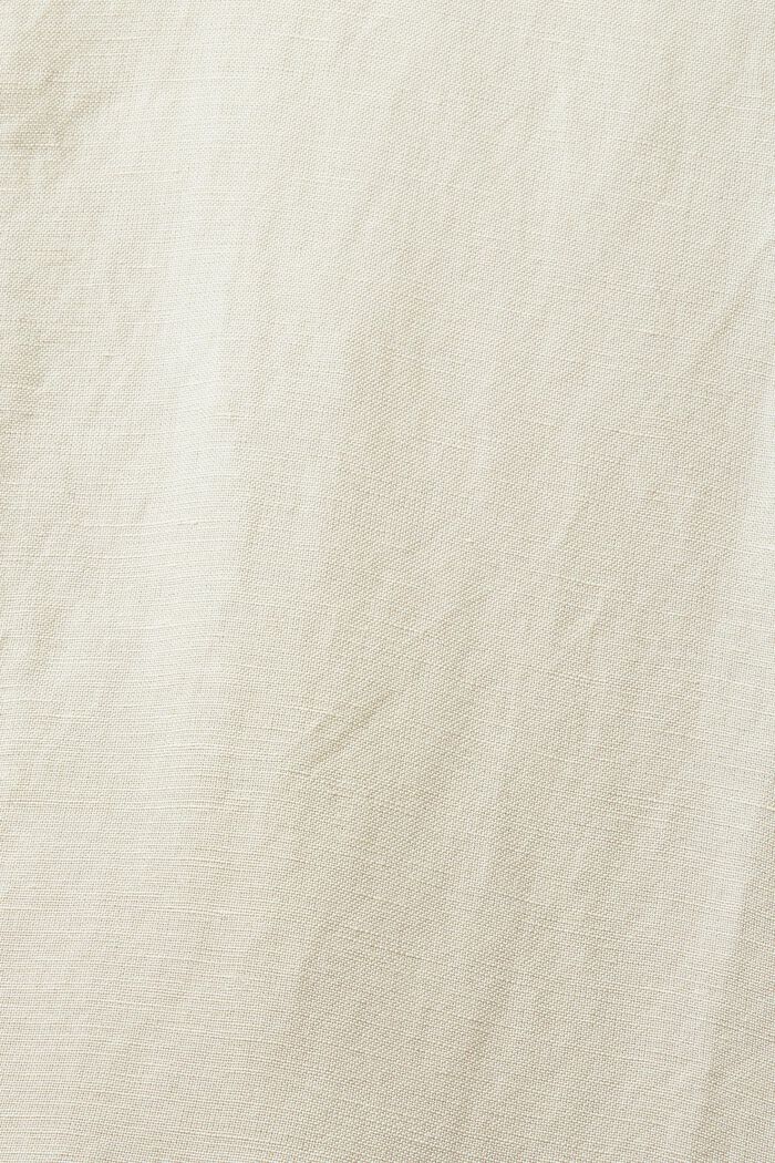Skjortklänning i minilängd av linnemix, DUSTY GREEN, detail image number 6