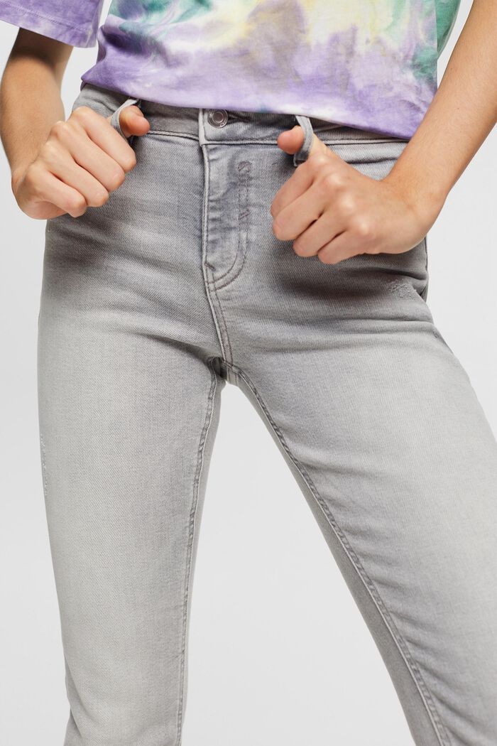 Raka jeans med medelhög midja, GREY MEDIUM WASHED, detail image number 0