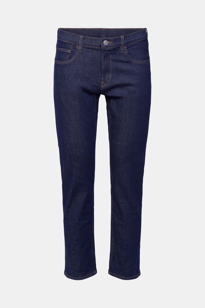 Stretchjeans med smal passform, BLUE RINSE, overview
