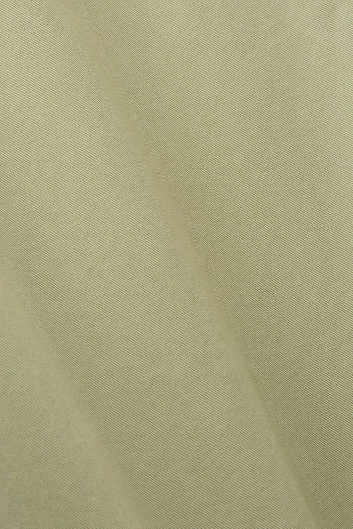 Skjortblusklänning i bomull, LIGHT KHAKI, detail image number 5