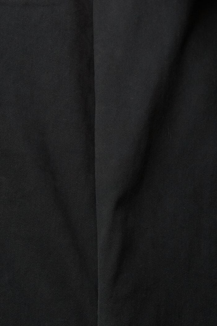 Chinos i bomull, BLACK, detail image number 4