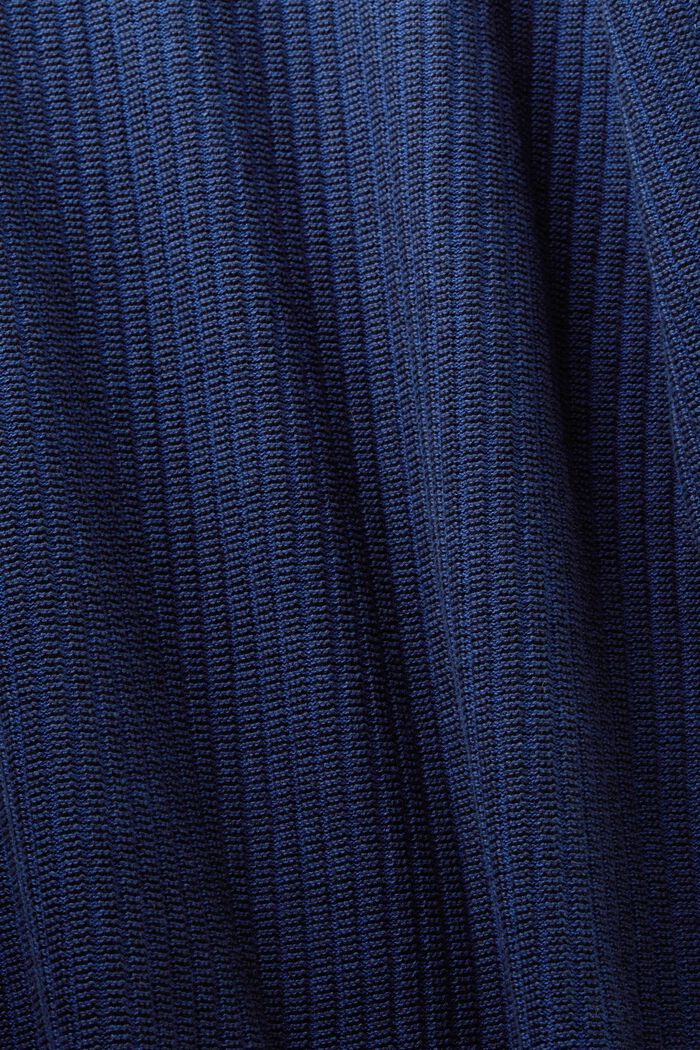 Tvåfärgad ribbstickad tröja, NAVY, detail image number 5