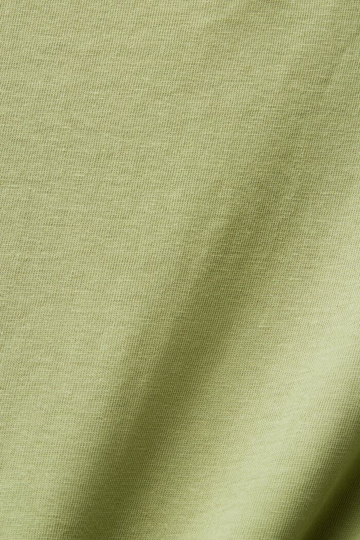 Bomulls-T-shirt med blomtryck, PISTACHIO GREEN, detail image number 5