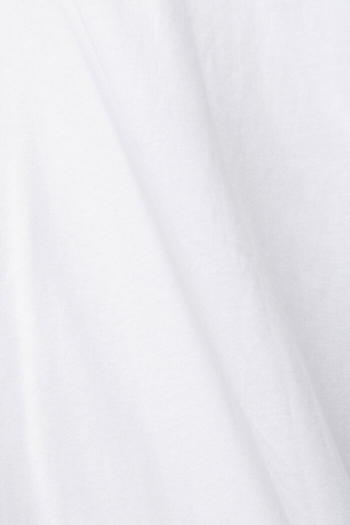 T-shirt i bomull med tryck fram, WHITE, detail image number 4