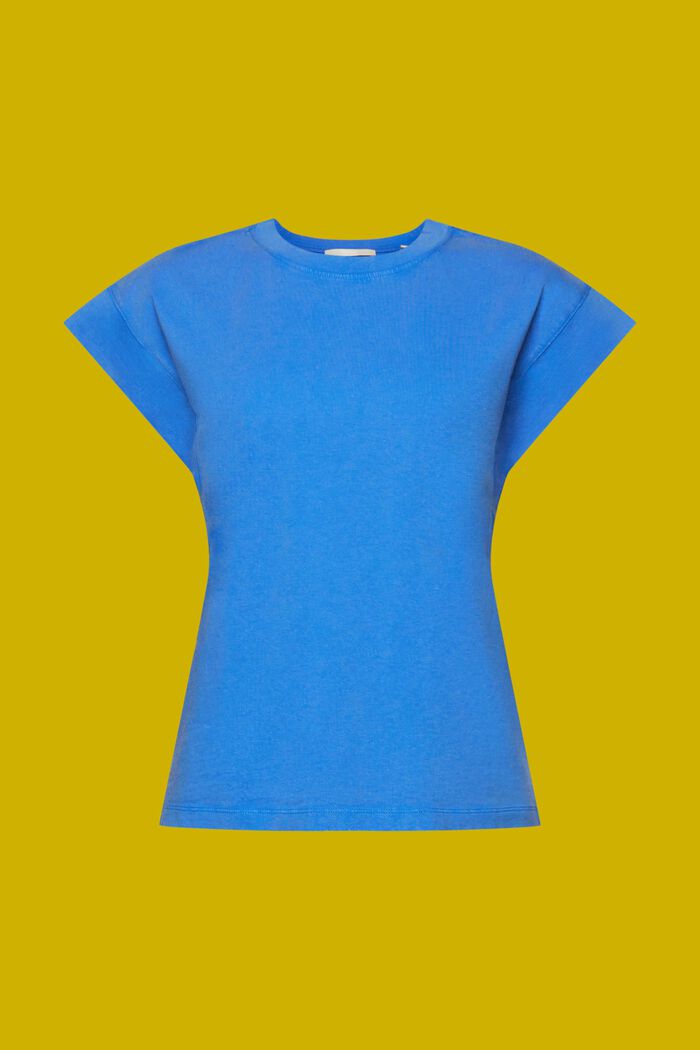 Kortärmad T-shirt med fladdermusärm, BRIGHT BLUE, detail image number 5