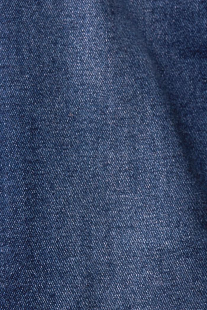 Jeans med raka ben och hög midja, BLUE DARK WASHED, detail image number 5
