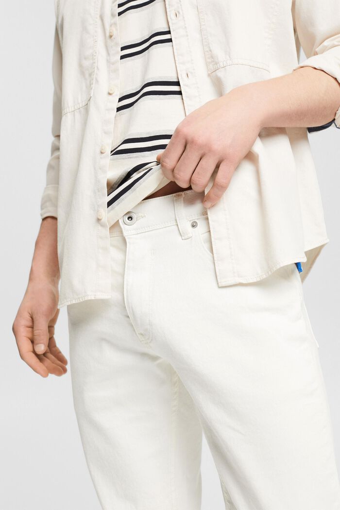 Stretchjeans med smal passform, WHITE, detail image number 3