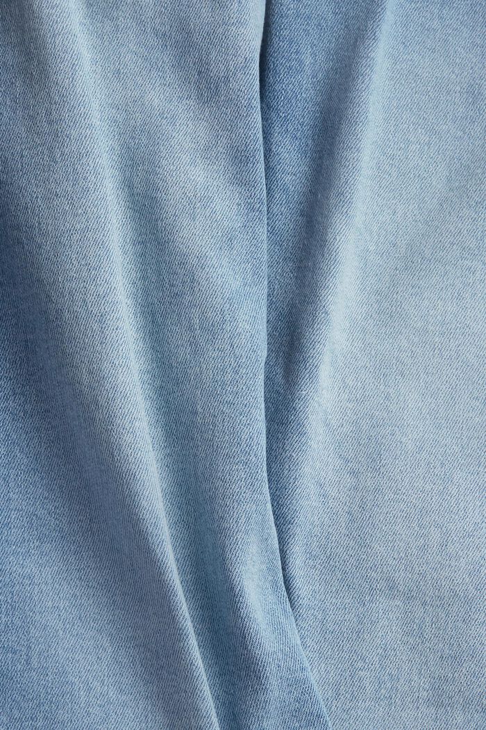 Bomullsjeans med stretchkomfort, BLUE LIGHT WASHED, detail image number 4