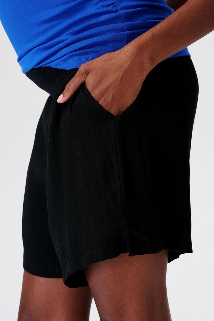 MATERNITY Shorts med linning under magen, DEEP BLACK, detail image number 1
